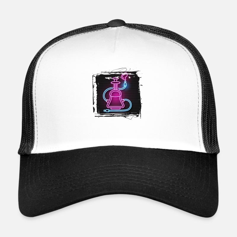 été plage plage rétro mer néon lumière eng Casquette trucker 
