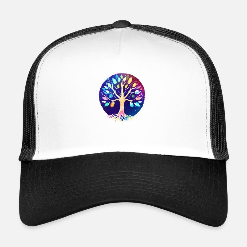 Lebensbaum Yoga Meditation Baum des Lebens Trucker Cap
