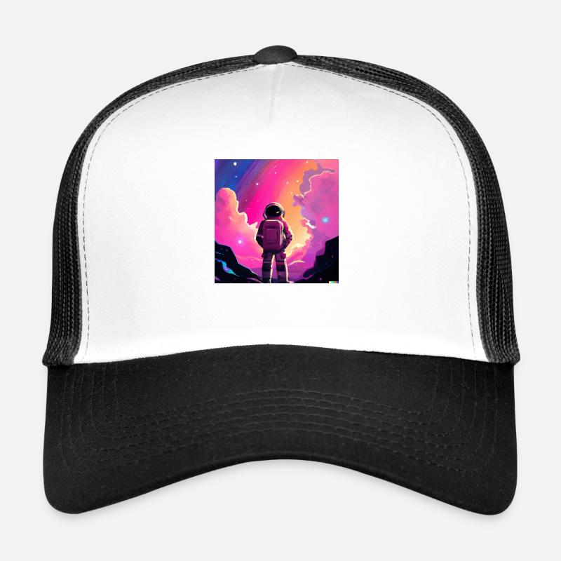 Galactic Wanderer - Trucker Cap - Weiß/Schwarz