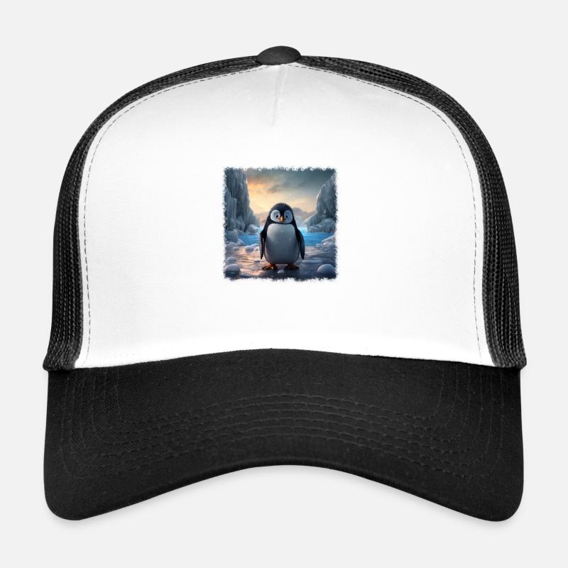 Pingouin mignon Casquette trucker 