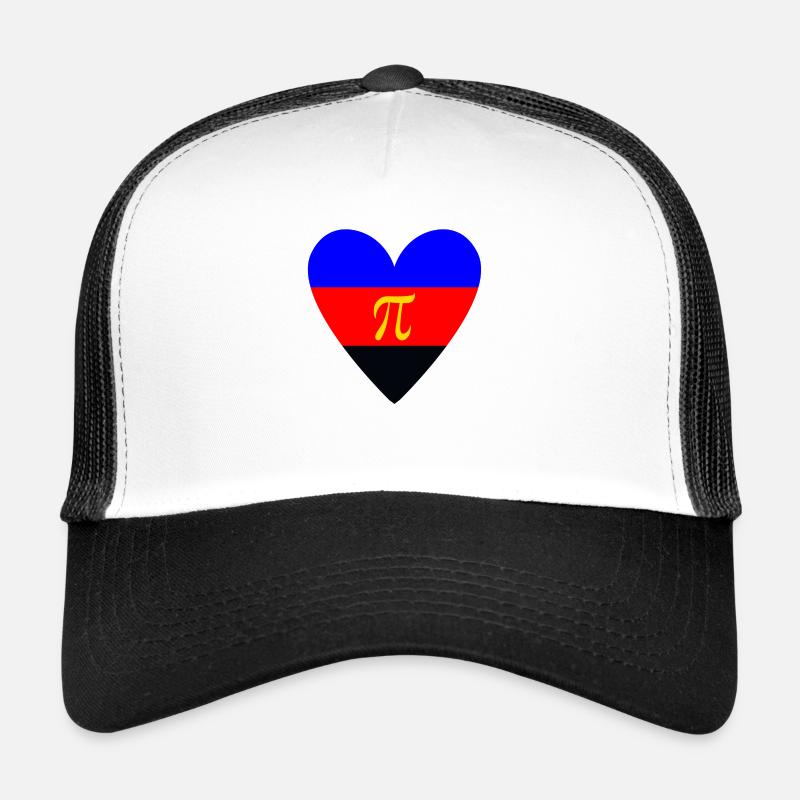 Polyamorie PrideLove - Trucker Cap - Weiß/Schwarz