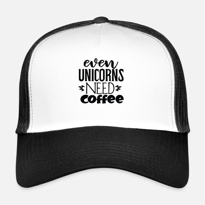 Even Unicorns Need Coffee Trucker Cap