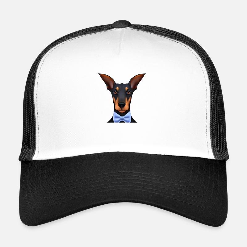 Dobermann Hund Dobermanntrainer Dobermannwelpe Trucker Cap