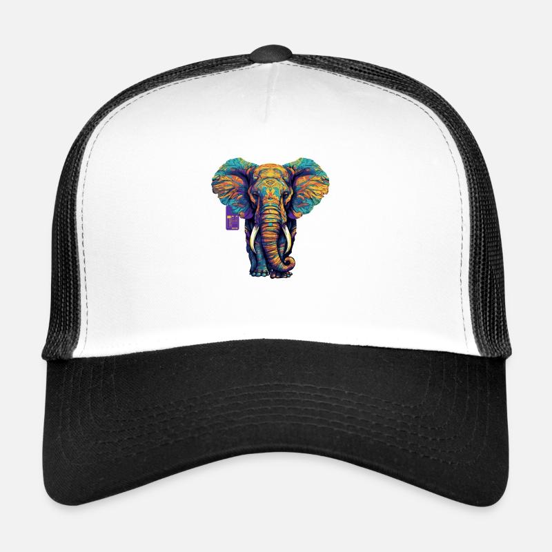 elefant color vector Trucker Cap