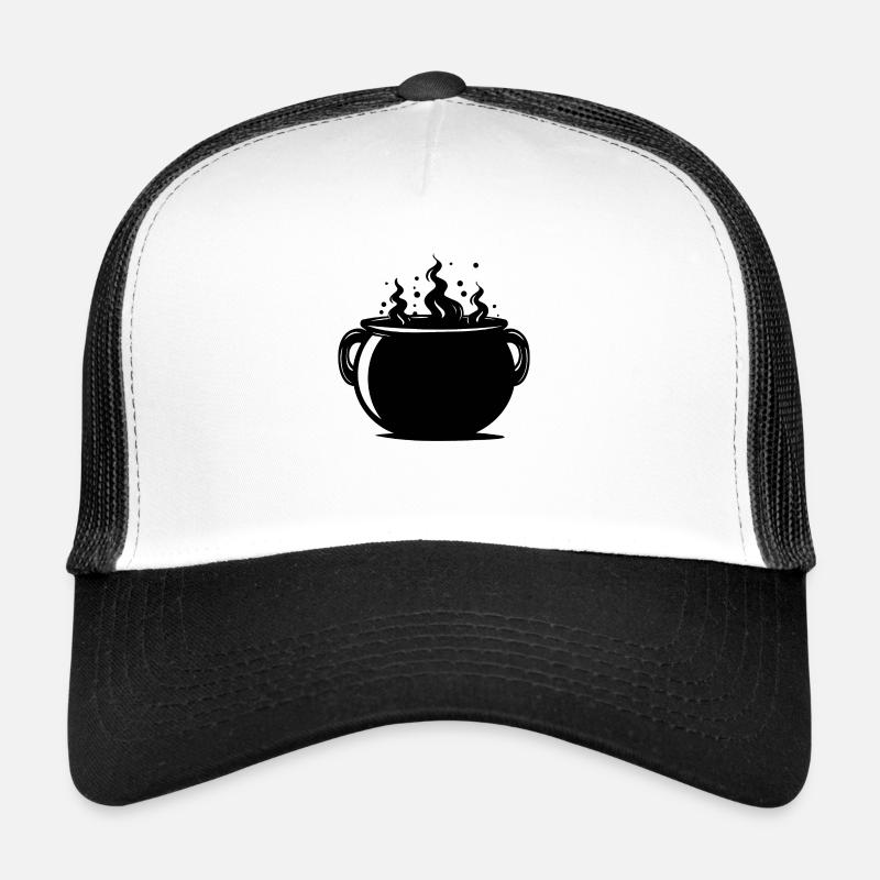Cauldron Magical Witch Halloween Trucker Cap