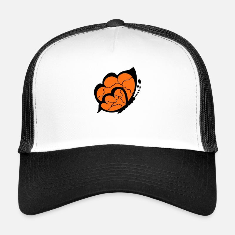 Pattern - Trucker Cap - white/black