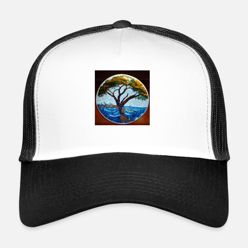Roots of Being - Trucker Cap - white/black