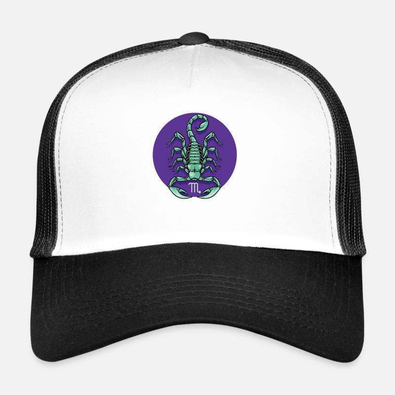 Zodiac - Star Sign - Scorpio - neg Trucker Cap