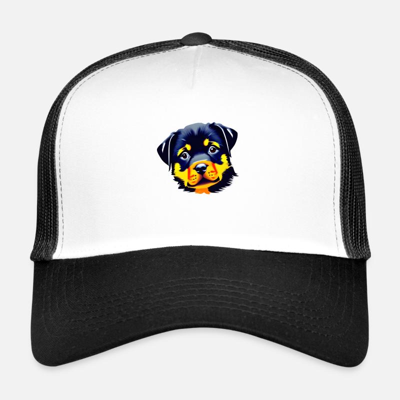 Rottweiler chiot chien Rottweiler chiot chiens Casquette trucker 