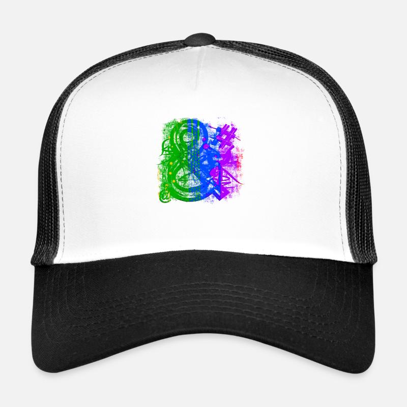 Graffiti-Stil Splash Hip Hop Farben Maler Farbe Trucker Cap