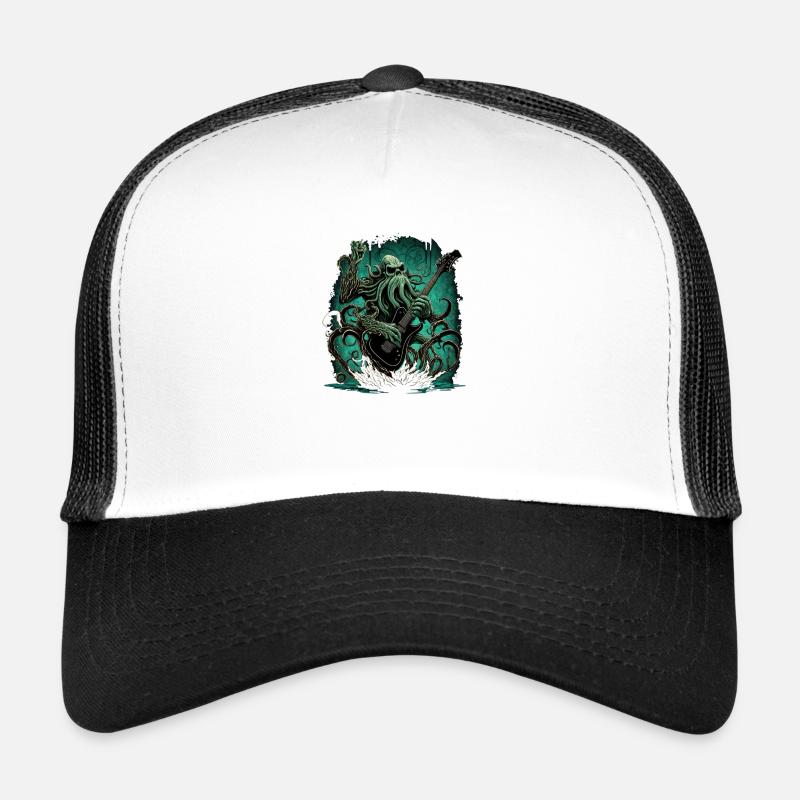 Cthulhu-Felsen - Trucker Cap - Weiß/Schwarz