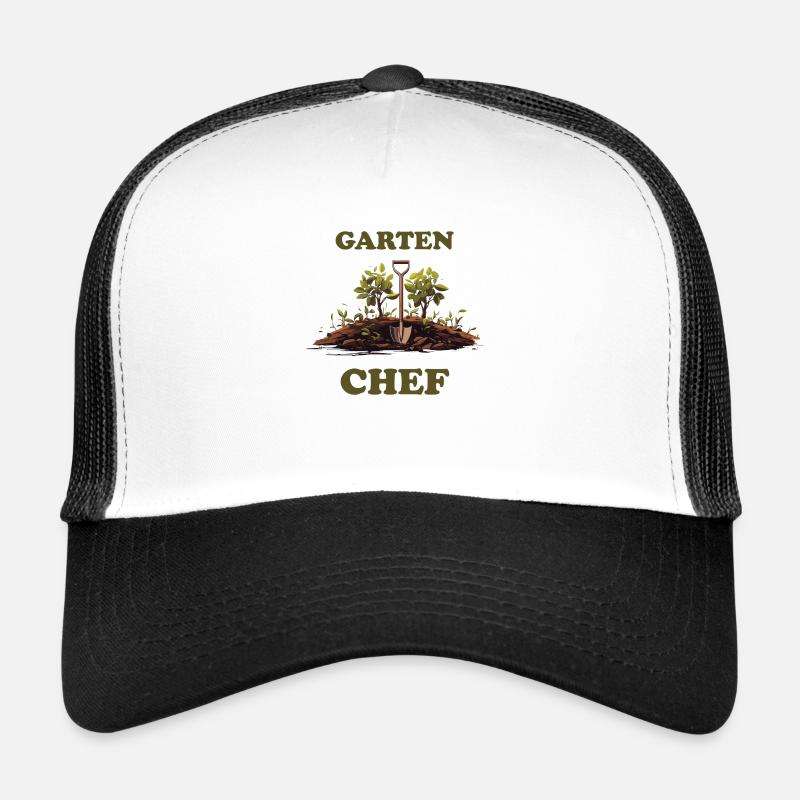 Garten Chef - Trucker Cap - Weiß/Schwarz