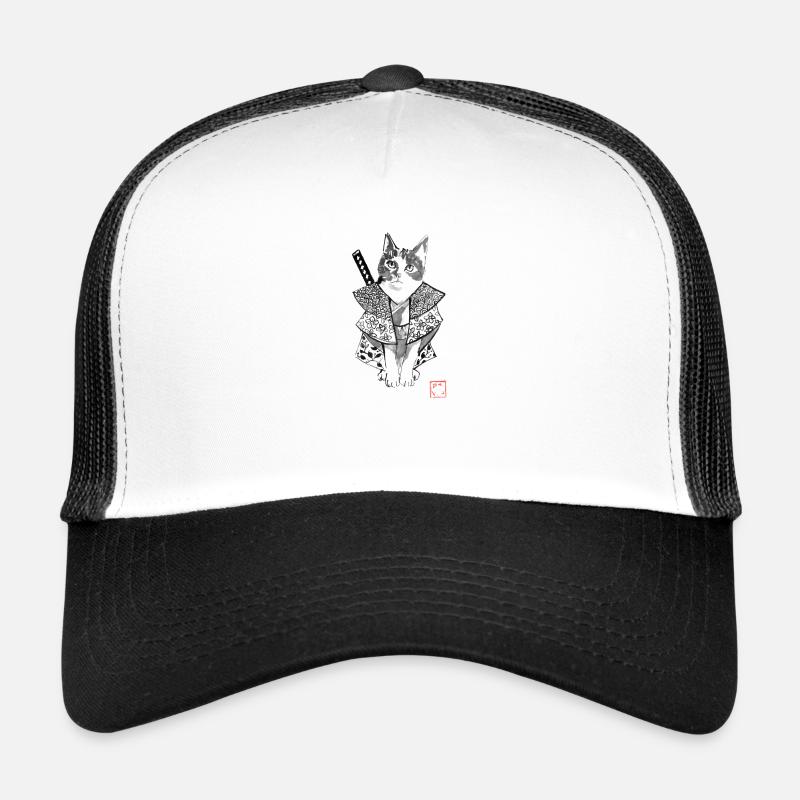 Chatmourai - Trucker Cap - Weiß/Schwarz