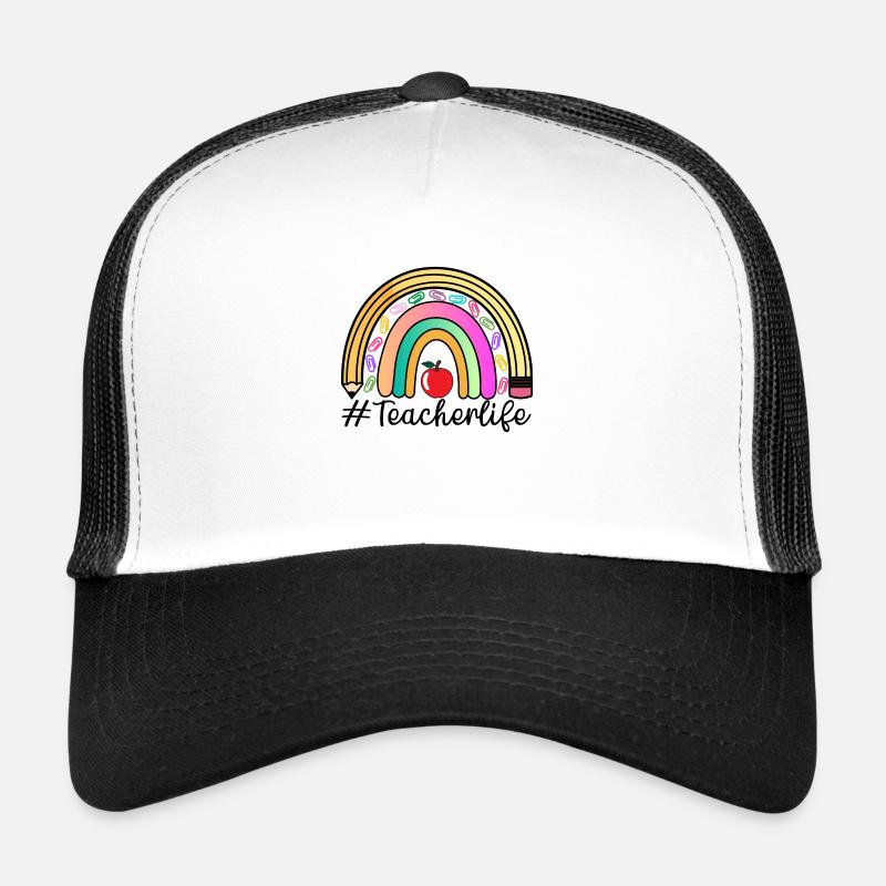 Vie enseignante, Enseignant Arc-en-ciel, Merci, Amour Casquette trucker 