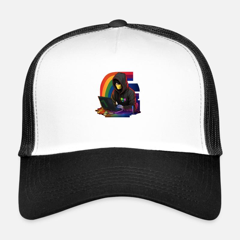 Code de la fierté : hackers LGBTQAI+ Casquette trucker 