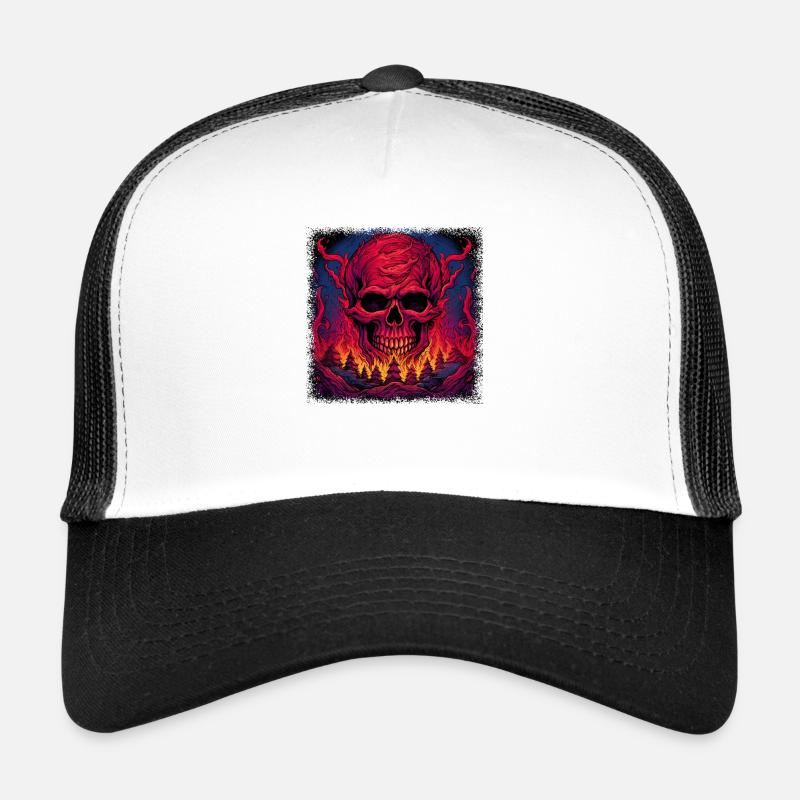 skeletal back skeleton costume gifts bones heart Trucker Cap