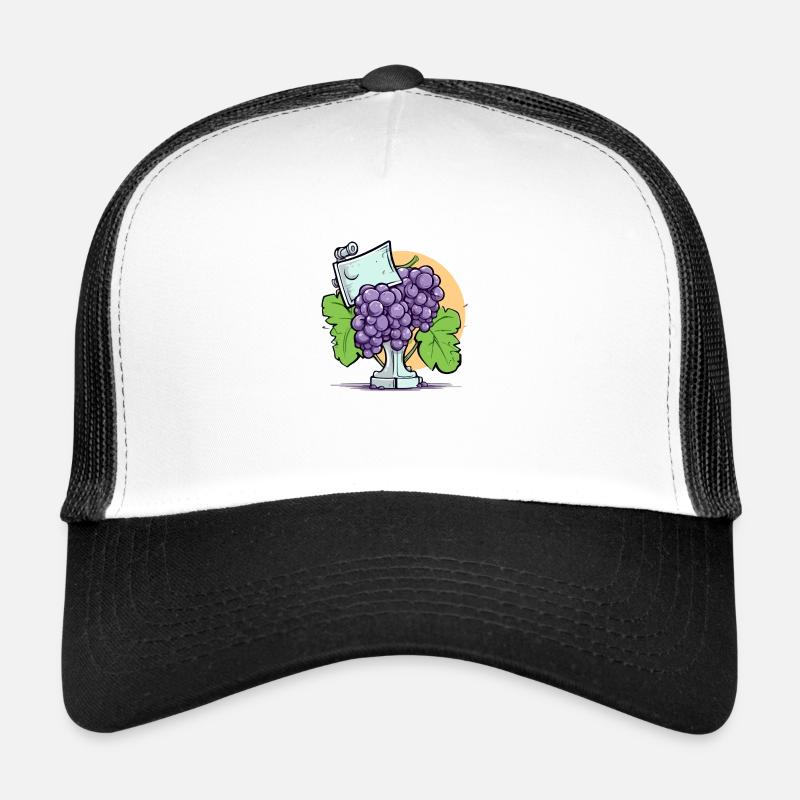 Trophée et grappe de raisin Casquette trucker 