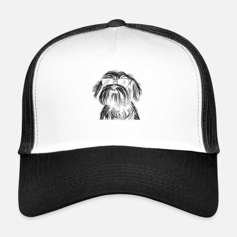 Hund mit Sonnenbrille Trucker Cap