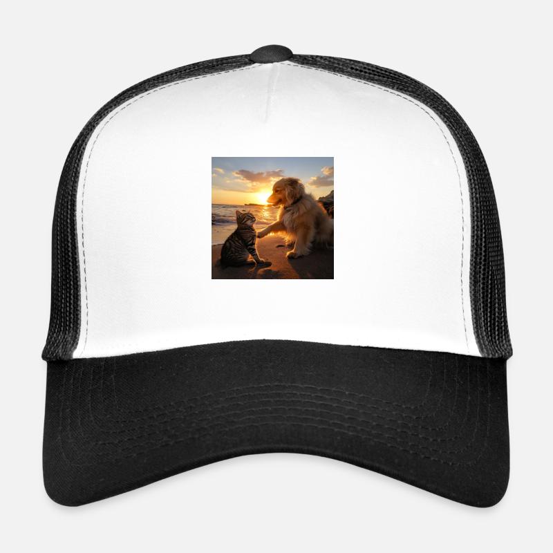 hund und katze Trucker Cap