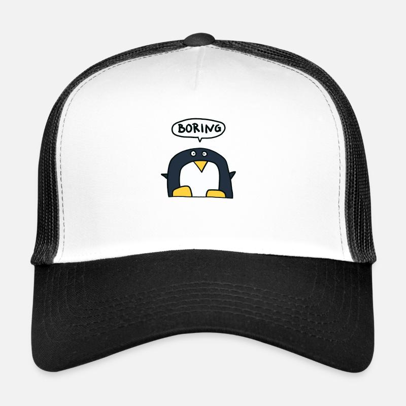 Gelangweilter Pinguin sagt Boring Trucker Cap