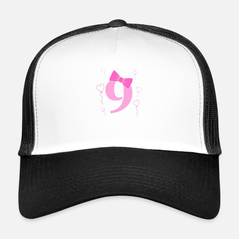 9e anniversaire fille Casquette trucker 