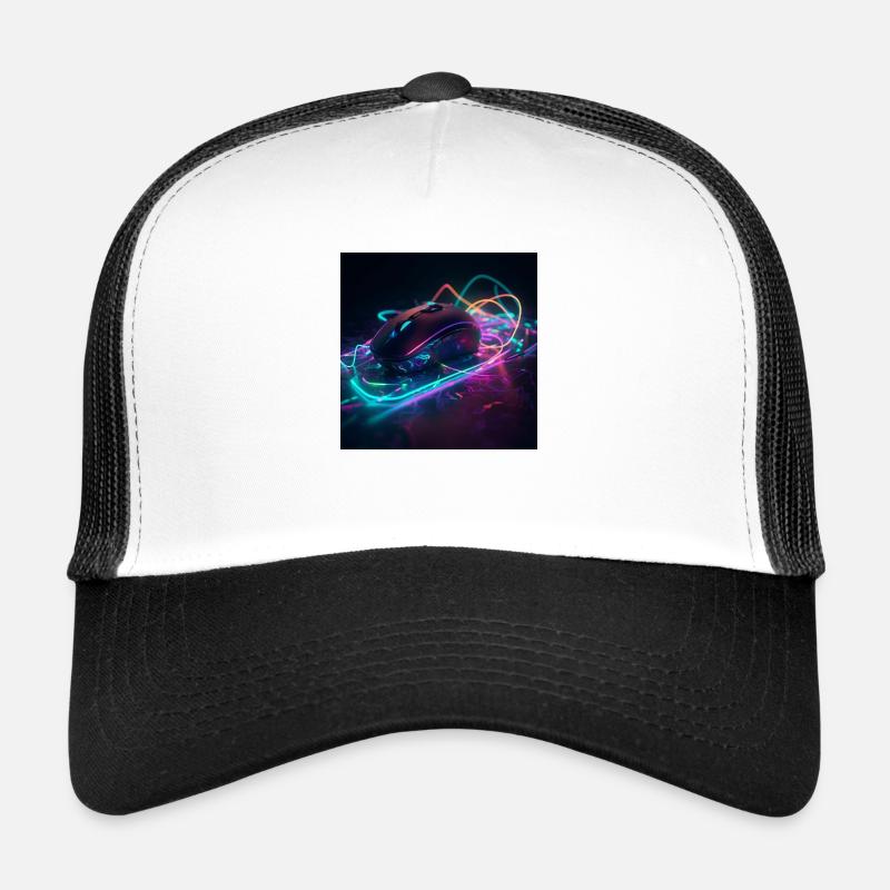 Mouse neon art Trucker Cap