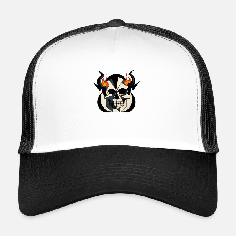 Cute horned skull | Fire of this summer Trucker Cap