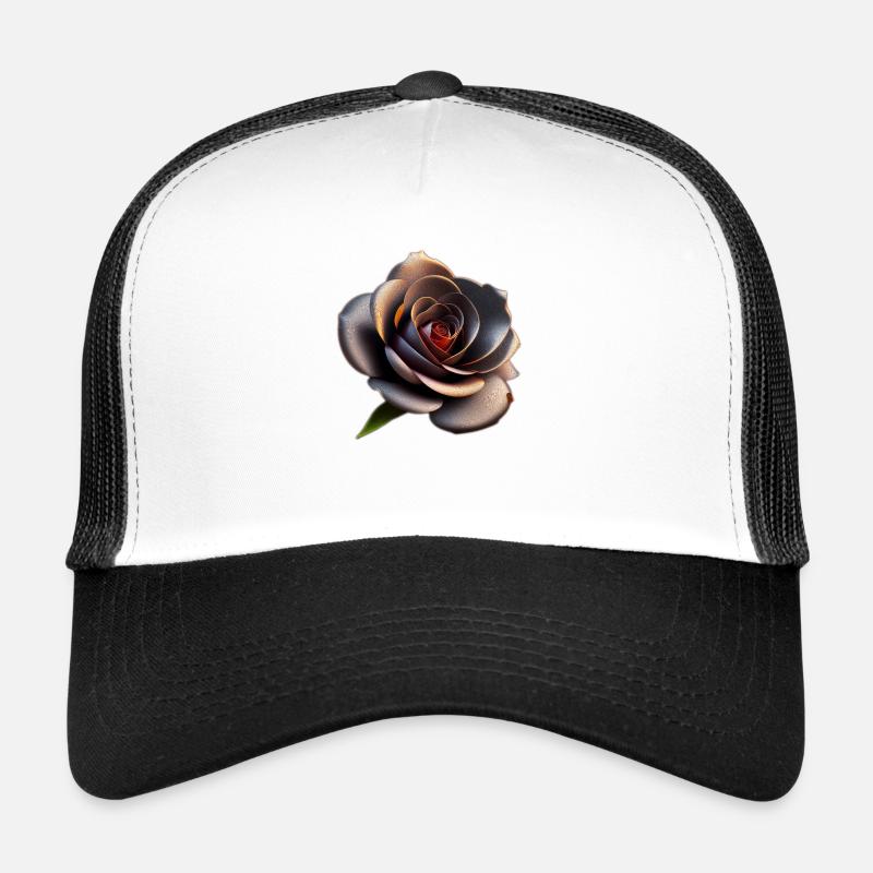Black Rose Trucker Cap