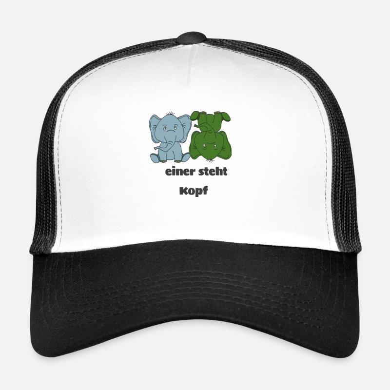 elefanten einer steht kopf Trucker Cap