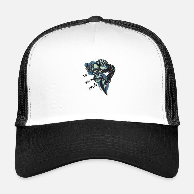 Psycho - Trucker Cap - Weiß/Schwarz