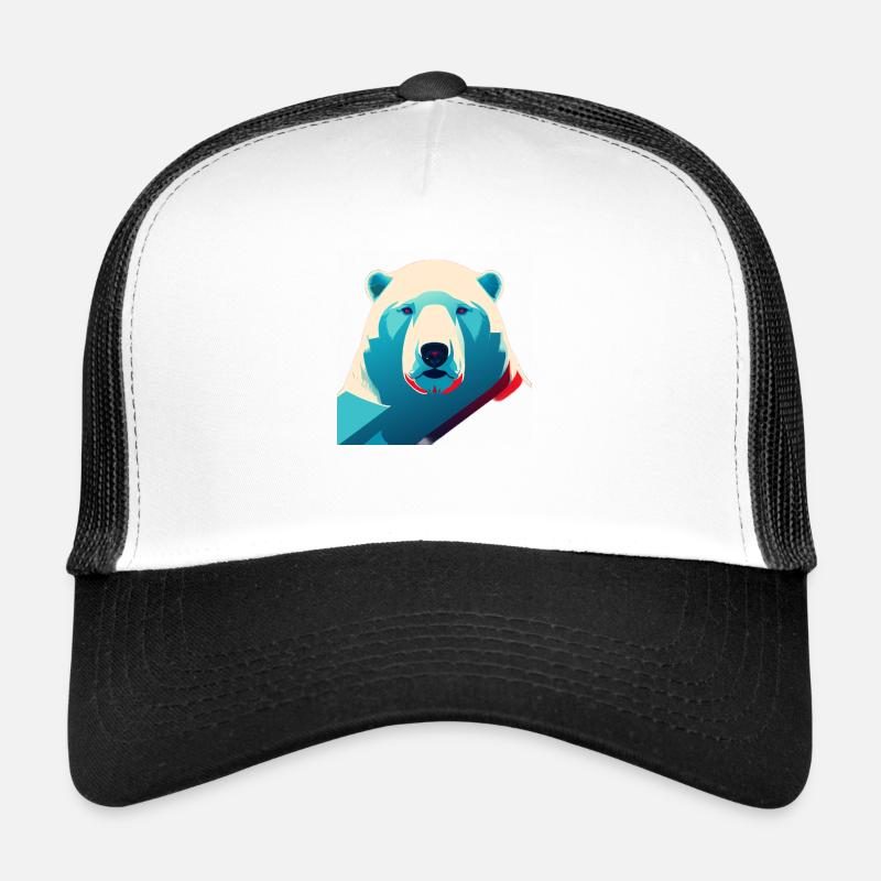 Polarbär - Trucker Cap - Weiß/Schwarz