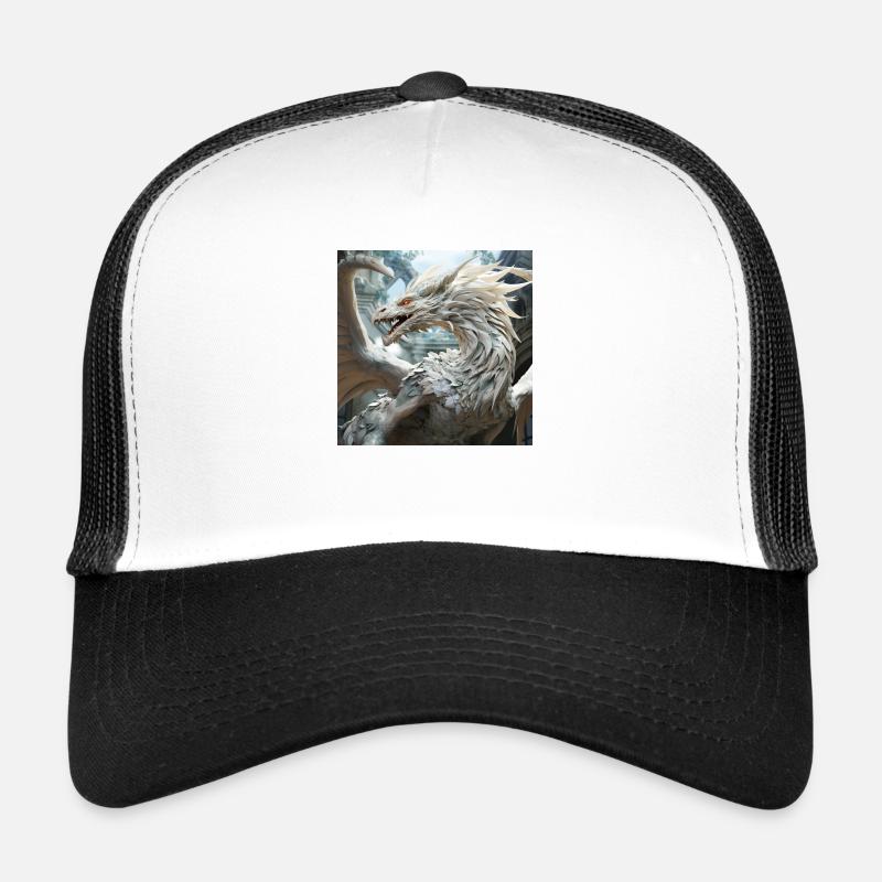 Weißer Drache Trucker Cap