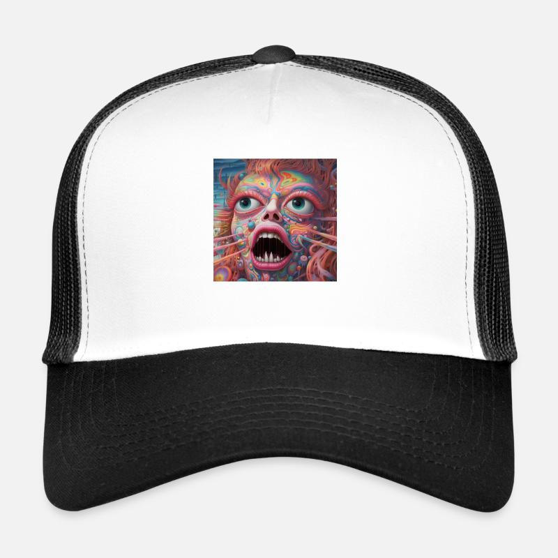 Monde bizarre - Casquette trucker - blanc/noir