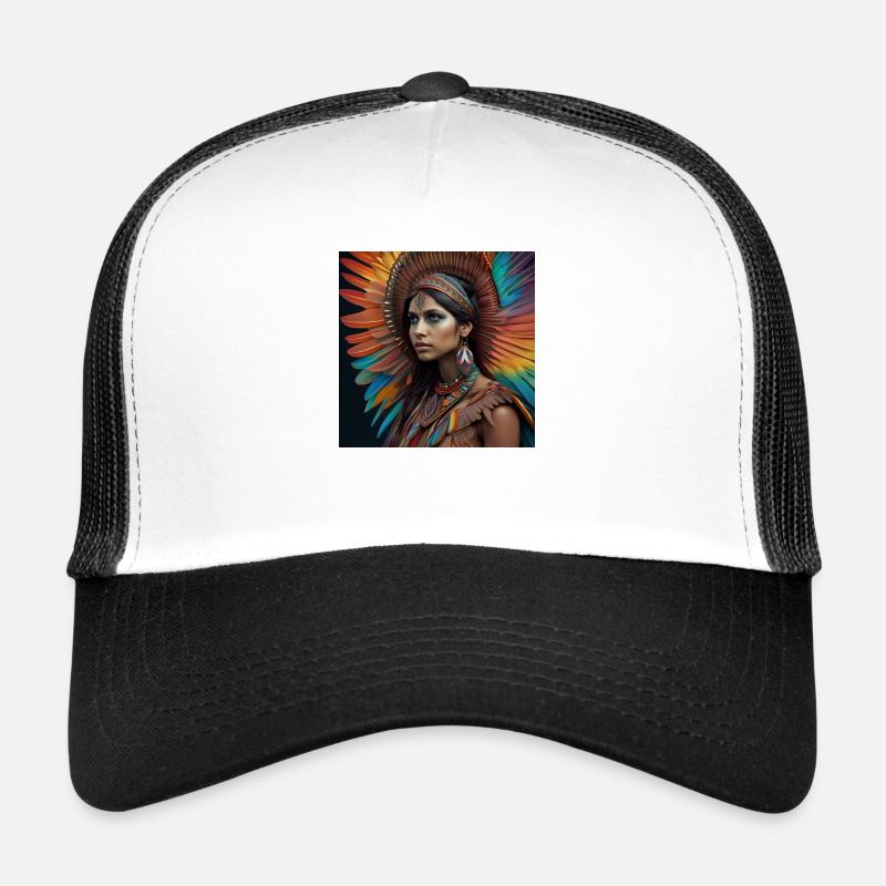 Plume en couleurs 2 Casquette trucker 