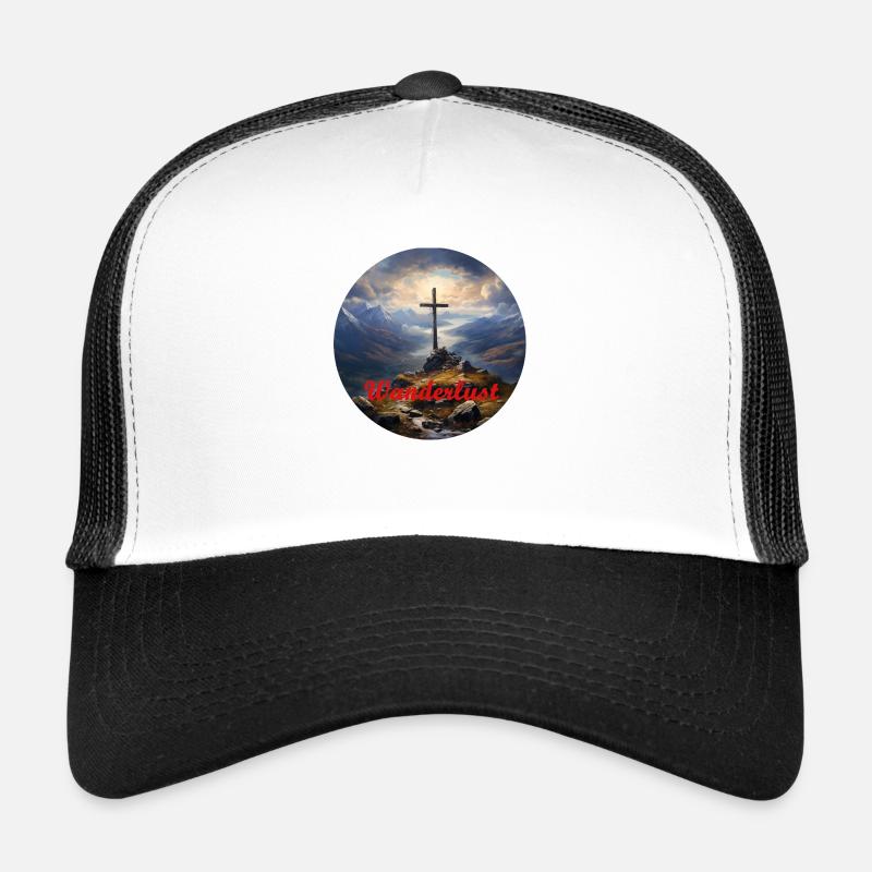 Wanderlust - Summit Cross Trucker Cap