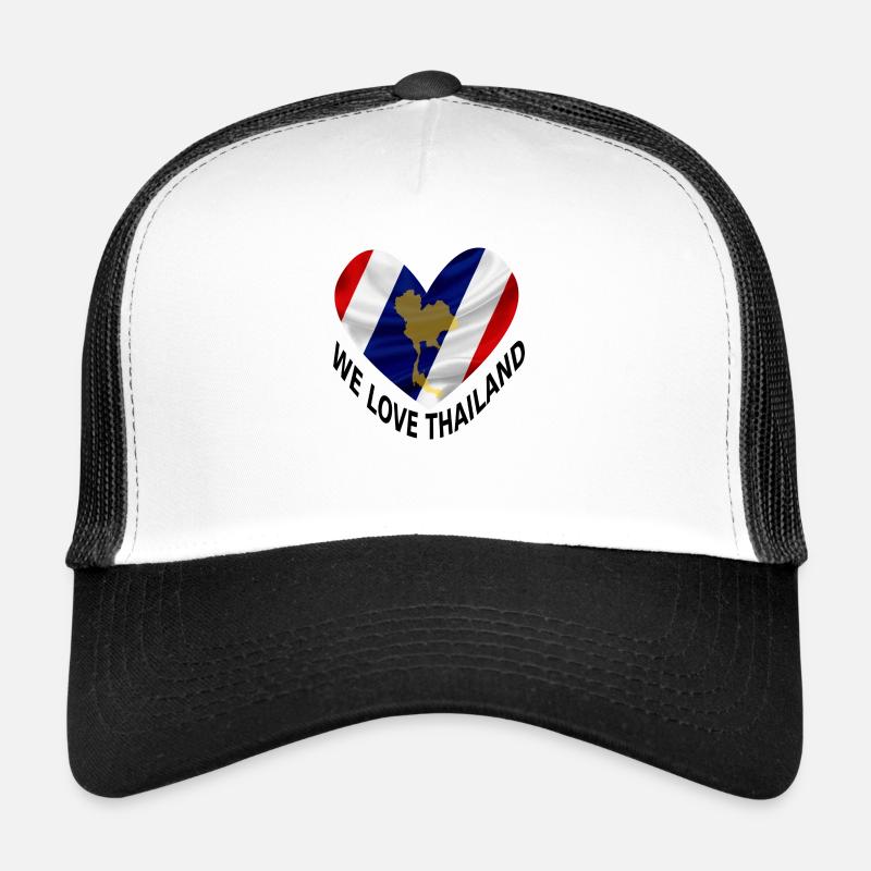 We love Thailand - Trucker Cap - Weiß/Schwarz