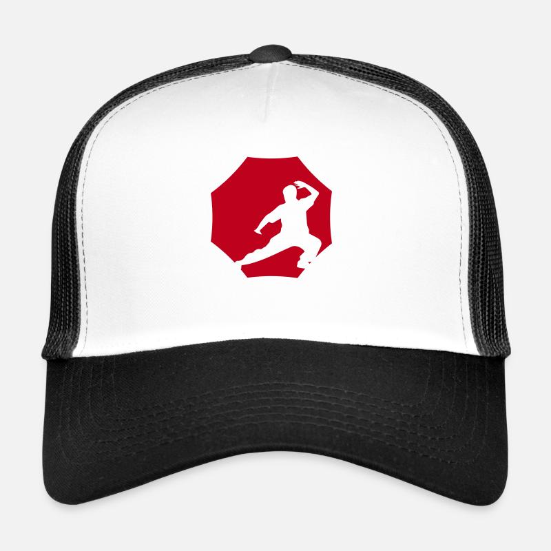Qigong bewegung - Trucker cap - hvid/sort