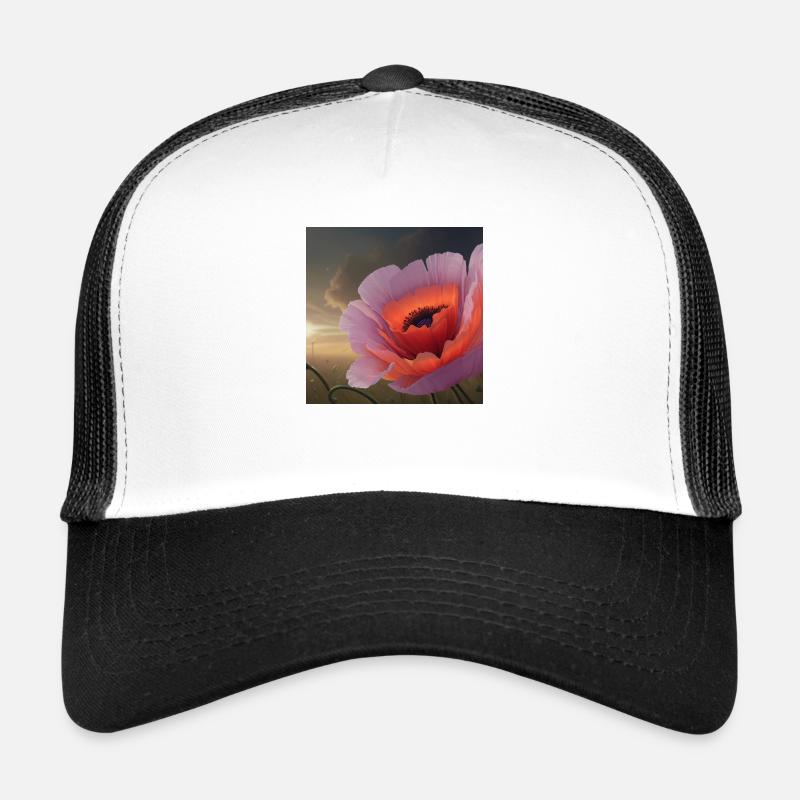 Poppy in the evening light Trucker Cap