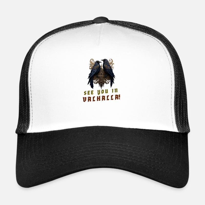 Die Raben Hugin und Munin „See you in Valhalla!“ Trucker Cap