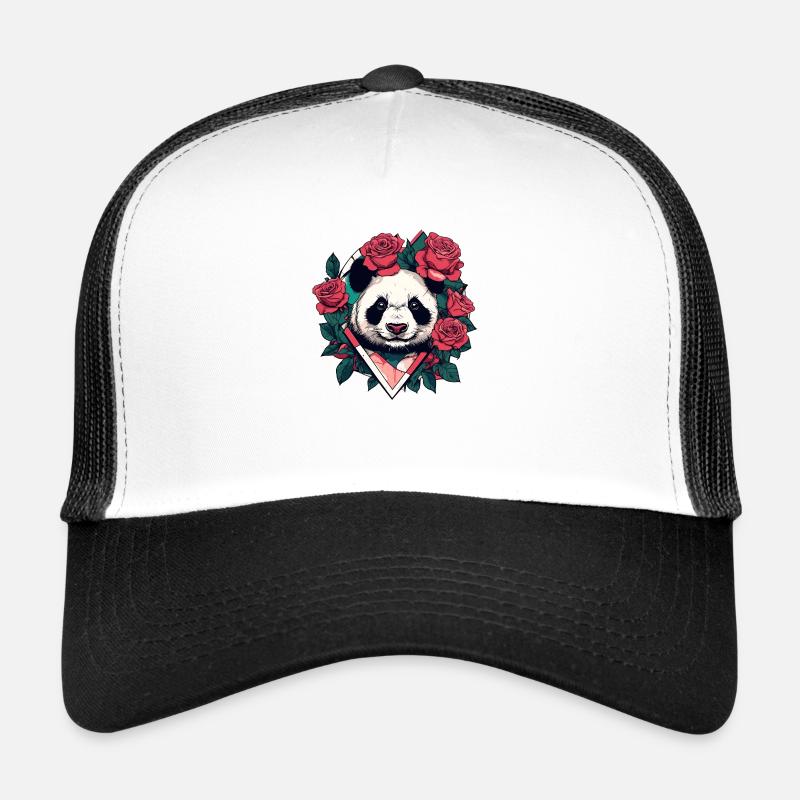 Panda - Trucker Cap - Weiß/Schwarz