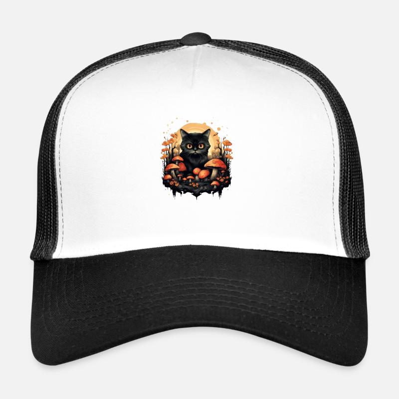 Champignons de chat Champignons Cottagecore Casquette trucker 