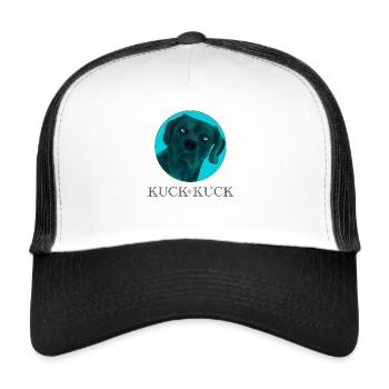 KUCK KUCK DESIGN ICE BLUE - Trucker Cap - Weiß/Schwarz - Vorne