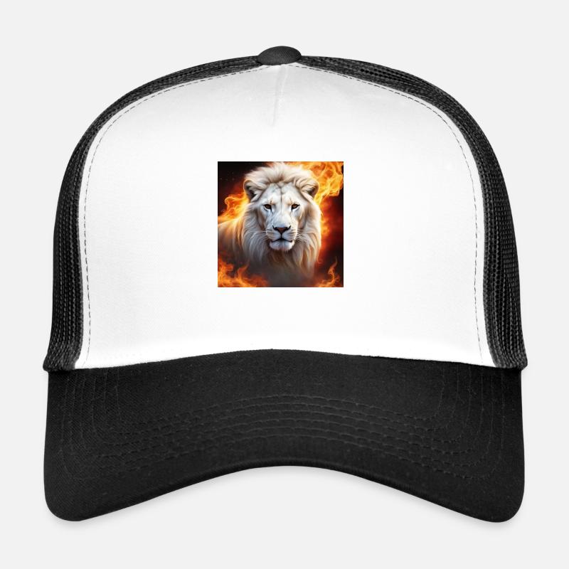 White Animal Feuerlöwe Trucker Cap