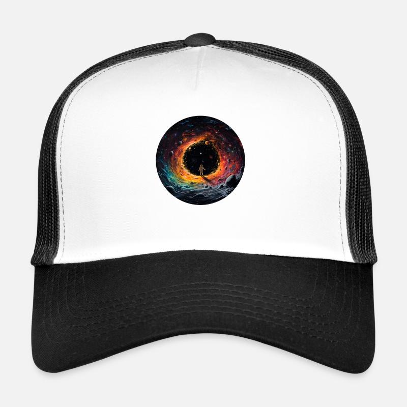 Kosmische Neugier - Trucker Cap - Weiß/Schwarz