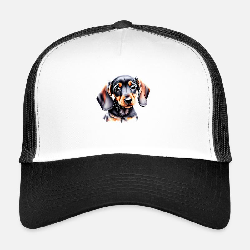 Teckel chiot teckel chiot Propriétaires de chiens Casquette trucker 
