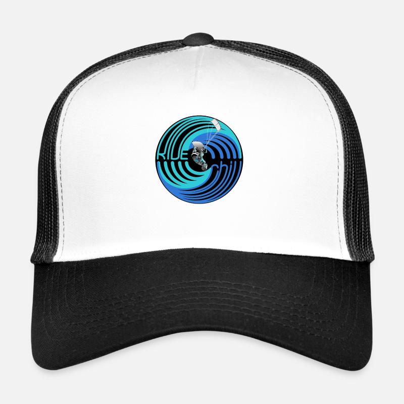 RIDE and chill - Trucker Cap - Weiß/Schwarz