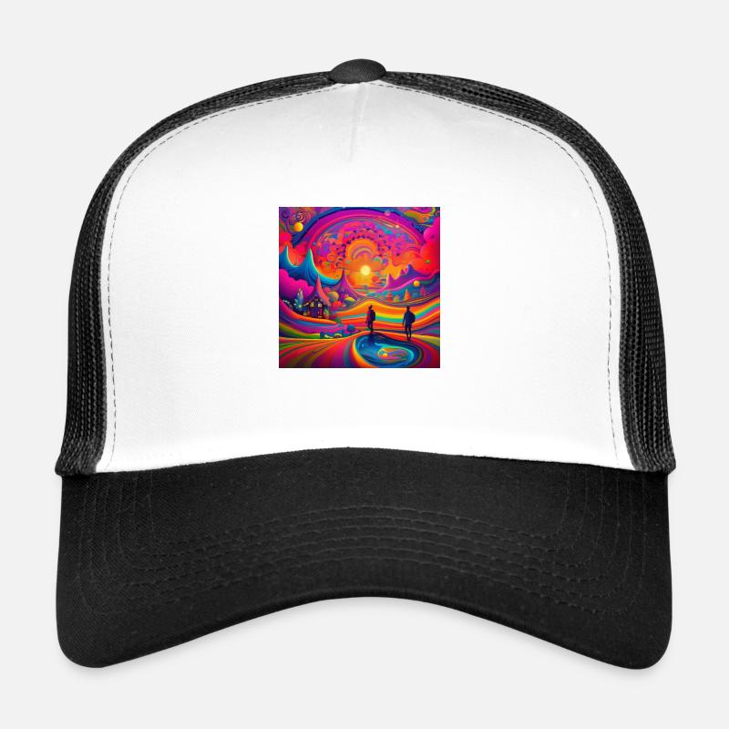 psychedelisches trippy Traumwelt-Design Trucker Cap