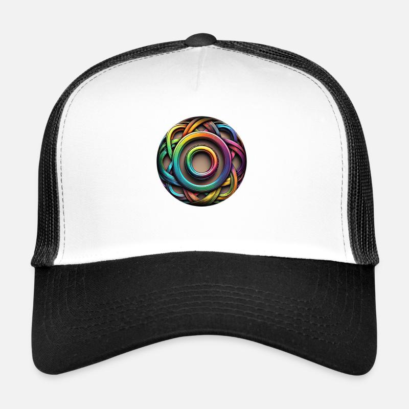 Rainbow Colors Elements Nodes Trucker Cap
