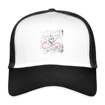 Mr & Mrs - Trucker Cap - Weiß/Schwarz - Vorne