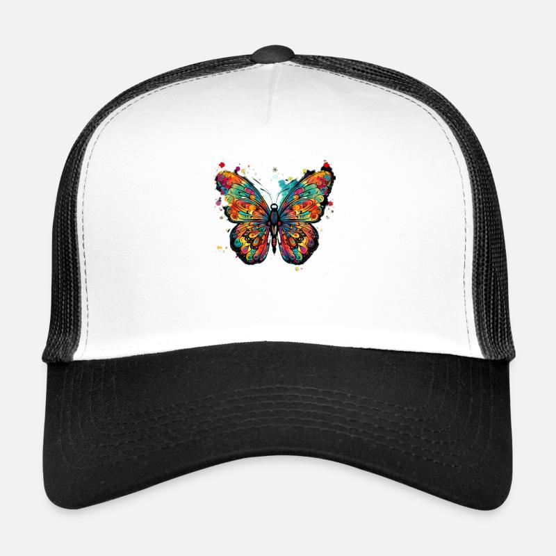 Genau Dein Ding - der orange Schmetterling Trucker Cap